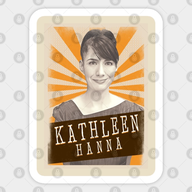 Vintage Aesthetic Kathleen Hanna ///Bikini Kill Sticker by SkulRose